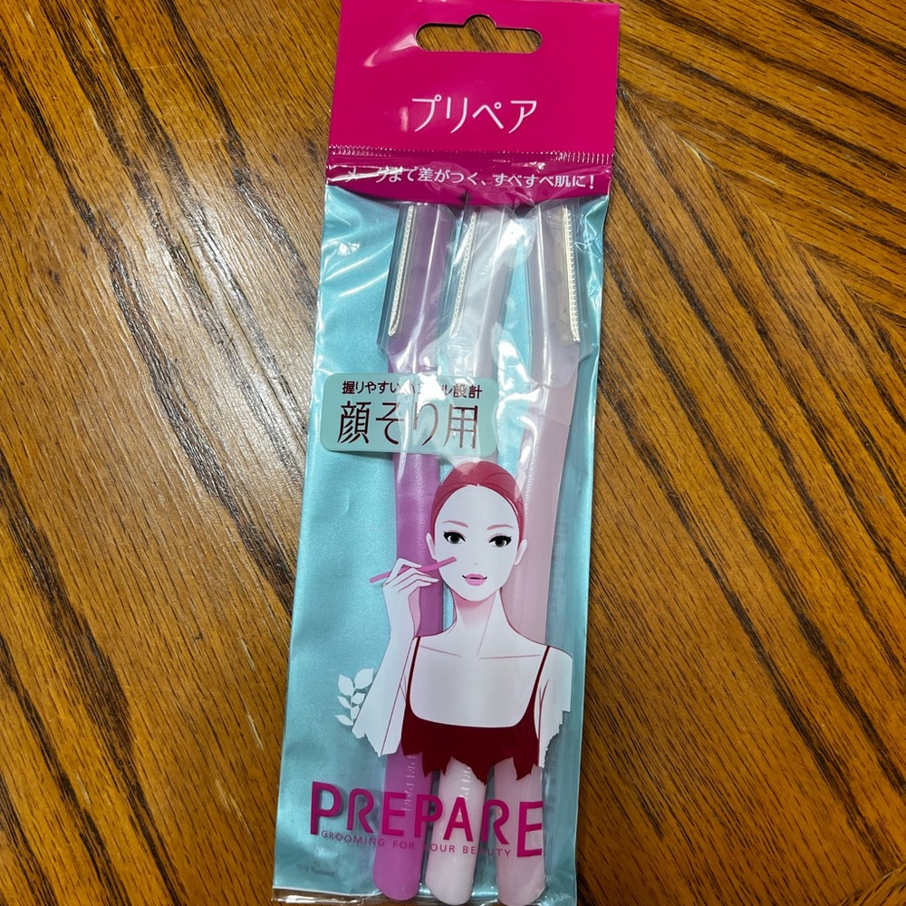 SHISEIDO 3 Piece Prepare Facial Razor, Large